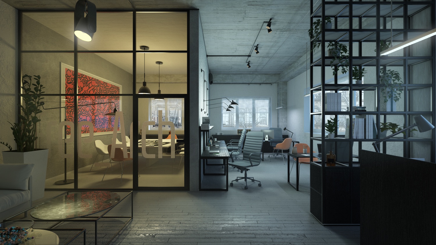 industrial-office-3d-render